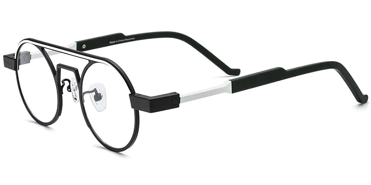 Moneti Eyewear Atlas Aviator Glasses – Black Eyeglasses - detail view