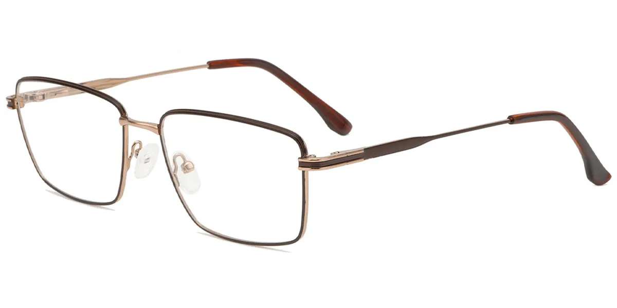 Moneti Eyewear Executive Line Rectangle Eyeglasses - front view