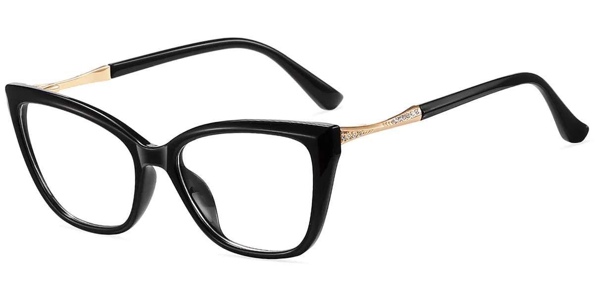 Moneti Eyewear Vintage Glamour Cat-Eye Eyeglasses - side view
