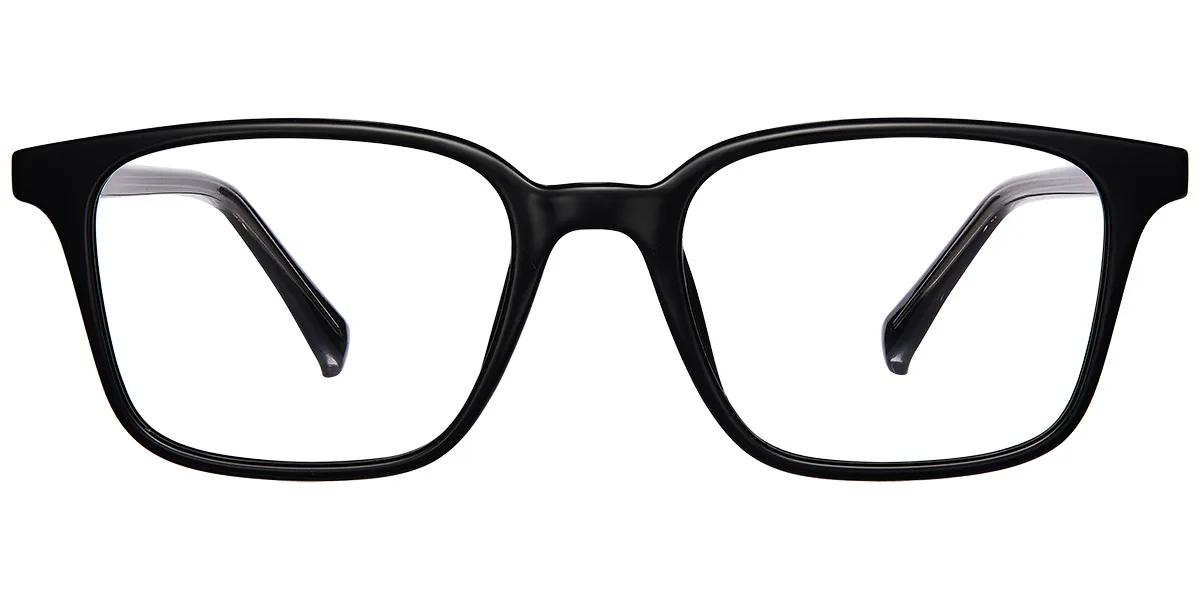 Moneti Eyewear Executive Line Rectangle Black Eyeglasses - rectangle frame - front view - alternate view