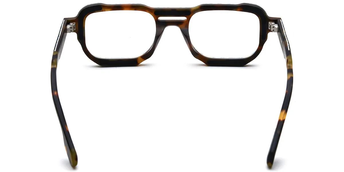 Moneti Eyewear Aero Aviator Glasses β Pattern Black Pattern Blue Eyeglasses - aviator frame - front view