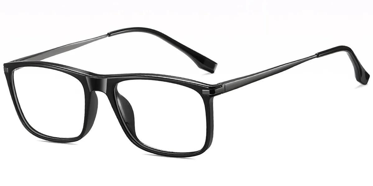 Moneti Eyewear Executive Line Rectangle Black Eyeglasses - rectangle frame - front view - alternate view