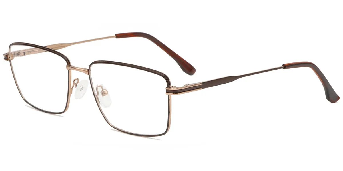 Moneti Eyewear Executive Line Rectangle Eyeglasses - front view